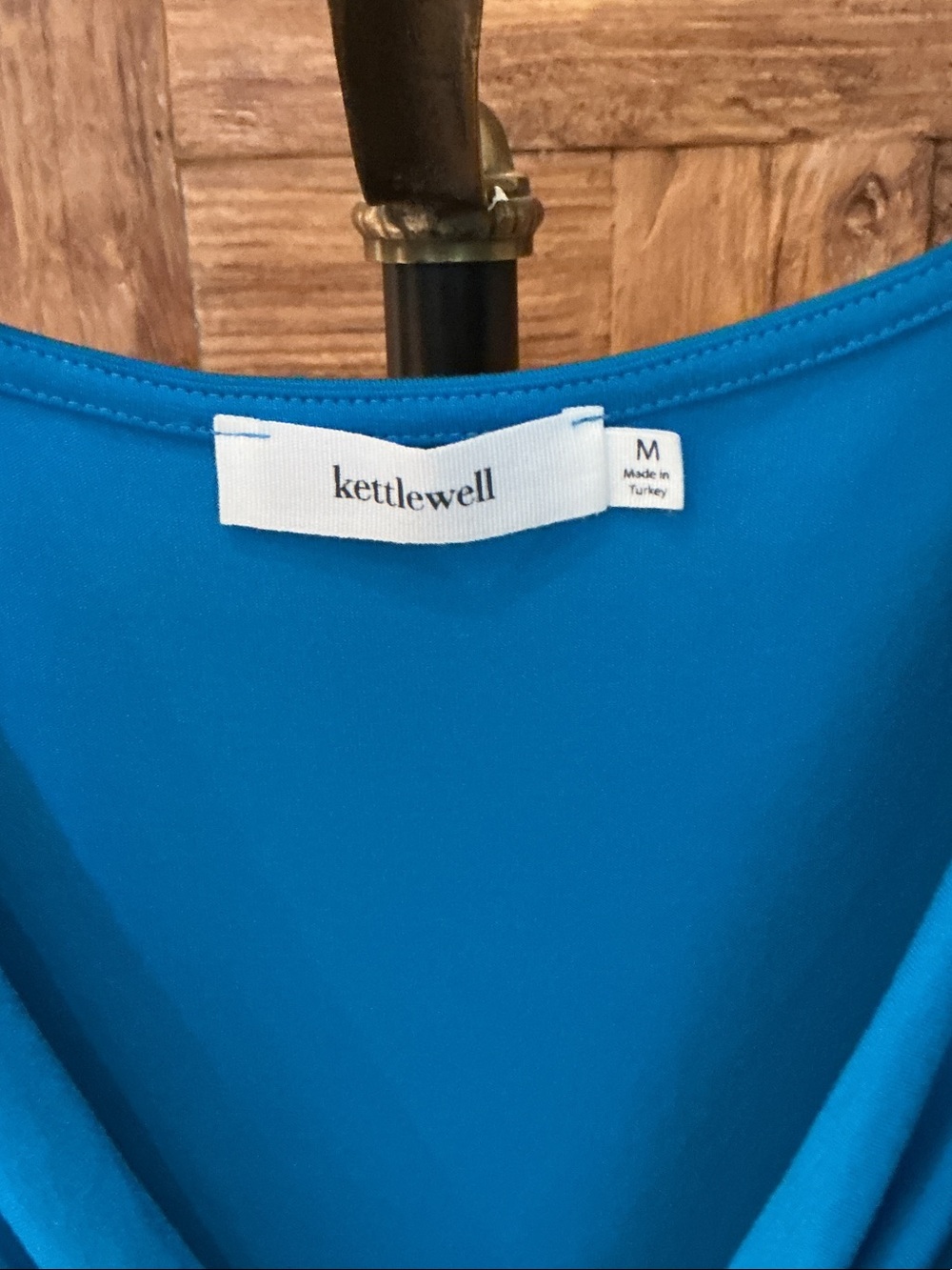 NWOT Kettlewell Betty Cowl Neck Camisole in Bright Blue - Picture 2 of 3